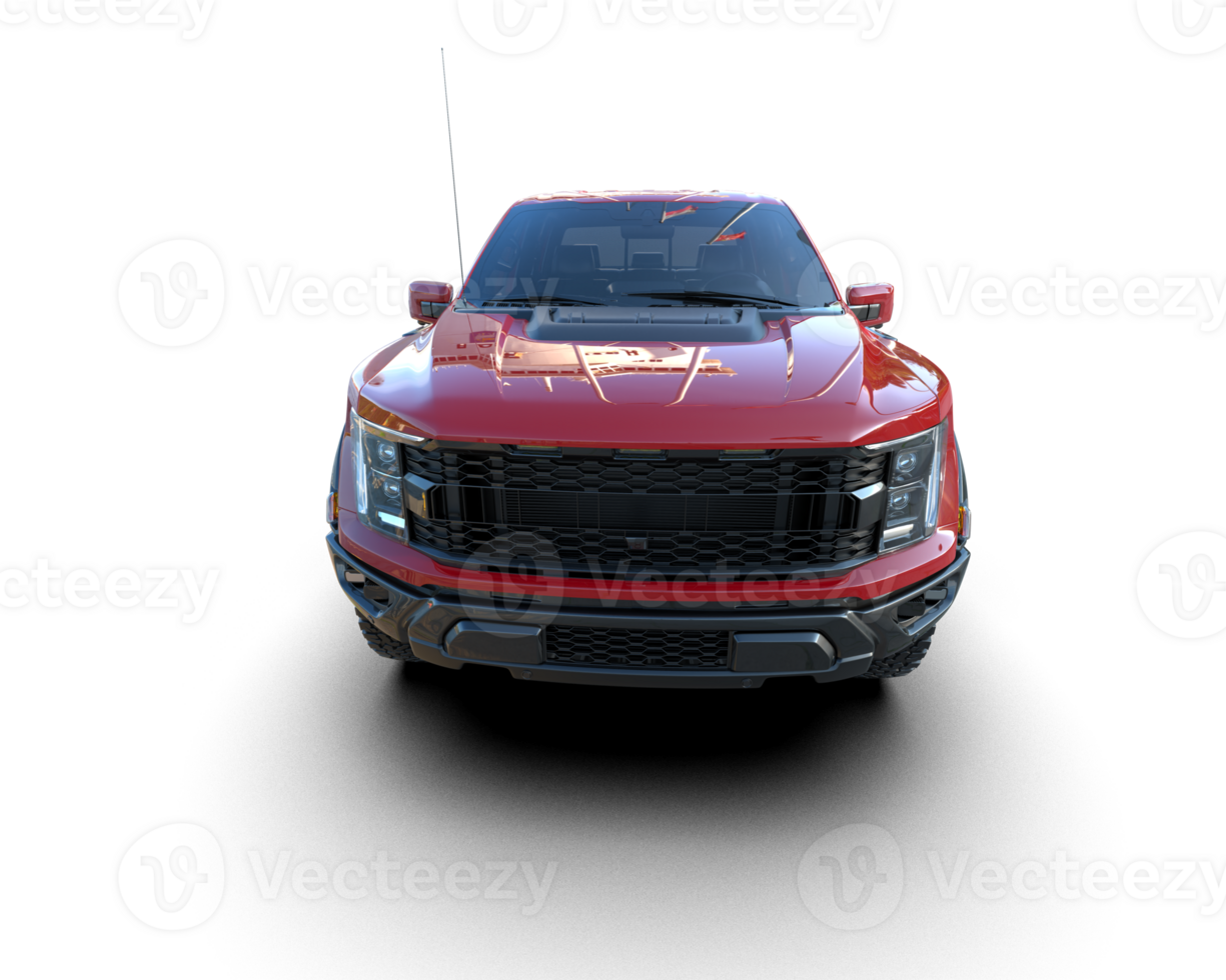 Pickup truck isolated on background. 3d rendering - illustration png