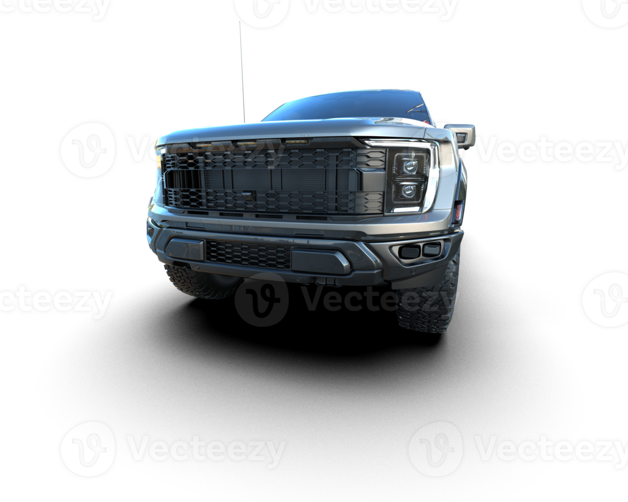 Pickup truck isolated on background. 3d rendering - illustration png
