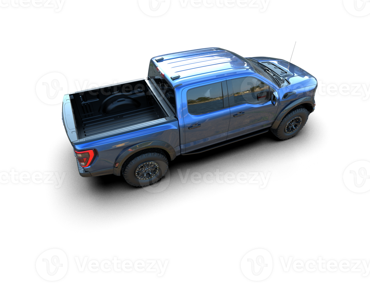 Pickup truck isolated on background. 3d rendering - illustration png