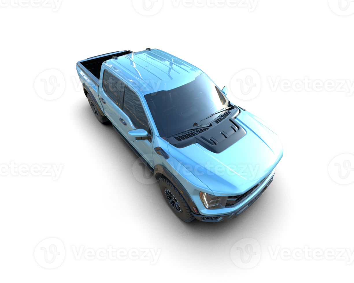 Pickup truck isolated on background. 3d rendering - illustration png