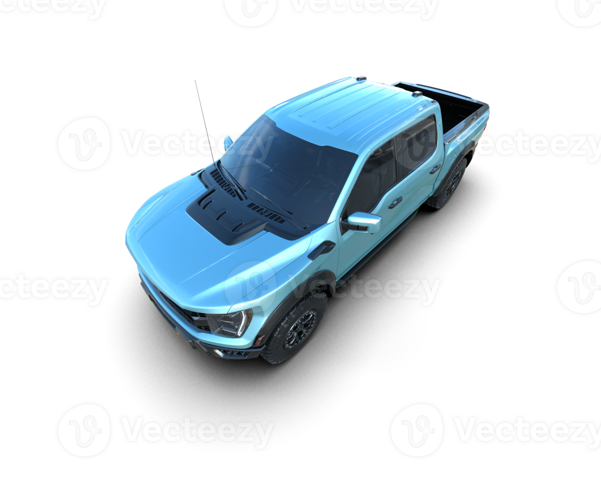 Pickup truck isolated on background. 3d rendering - illustration png