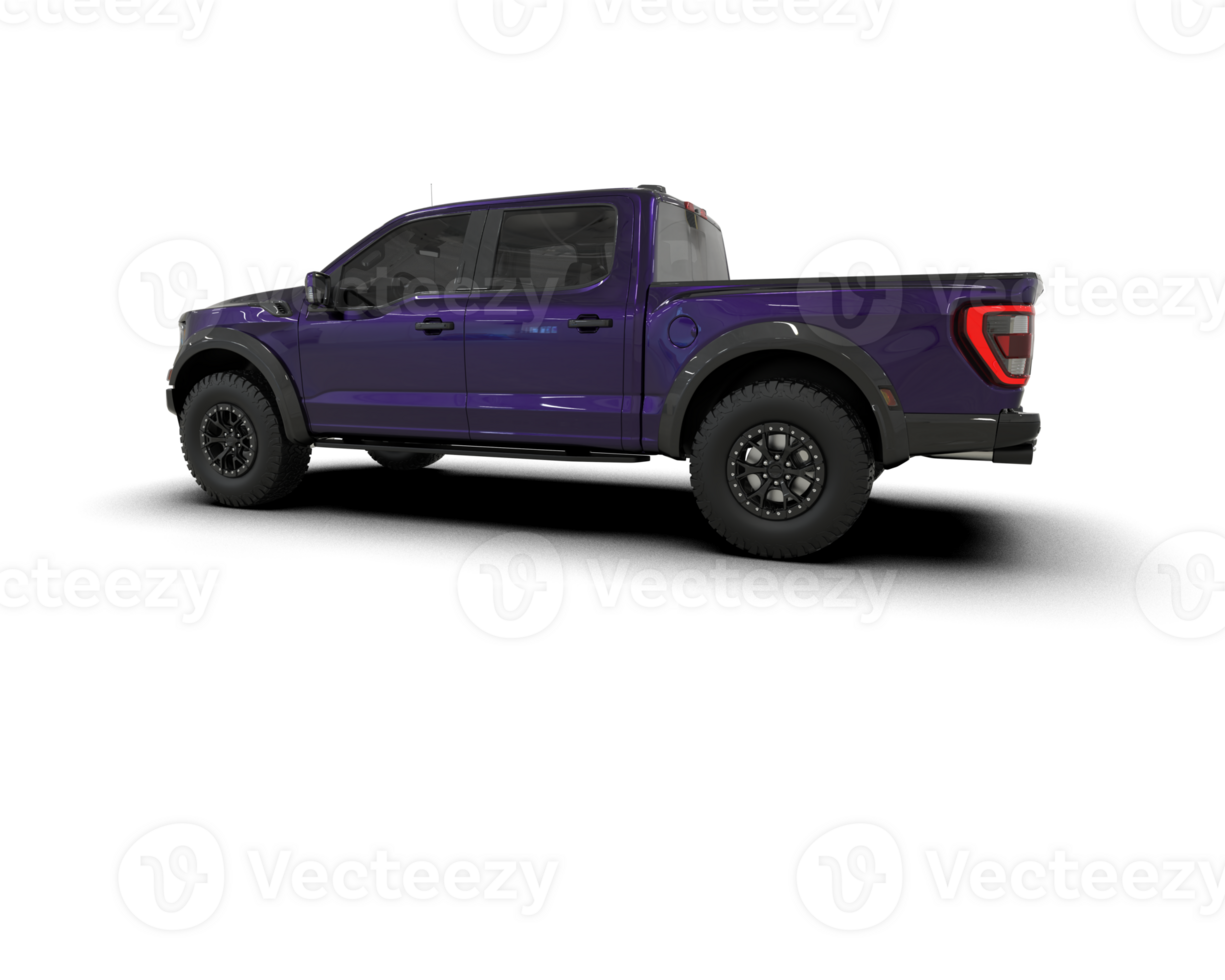 Pickup truck isolated on background. 3d rendering - illustration png