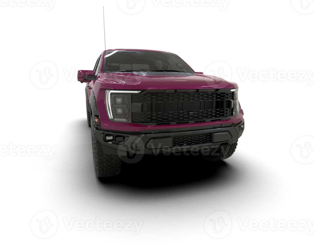 Pickup truck isolated on background. 3d rendering - illustration png