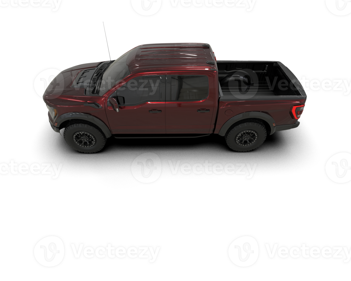 Pickup truck isolated on background. 3d rendering - illustration png