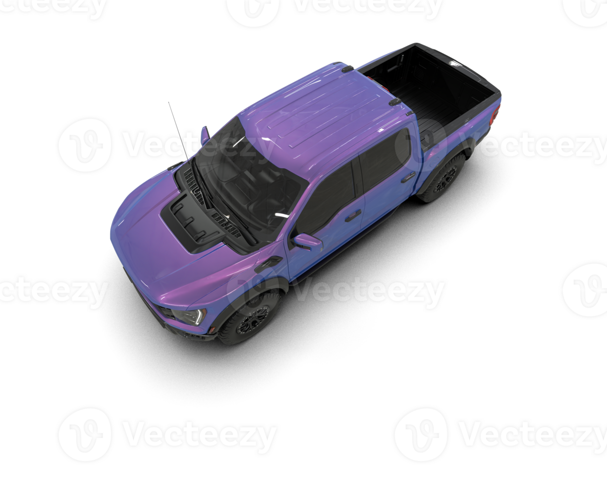 Pickup truck isolated on background. 3d rendering - illustration png