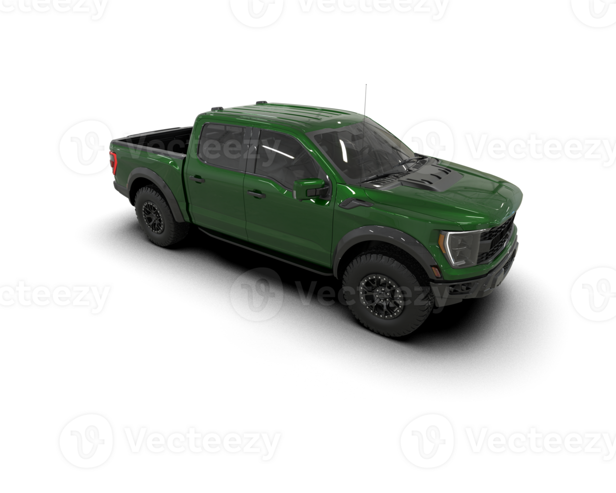 Pickup truck isolated on background. 3d rendering - illustration png