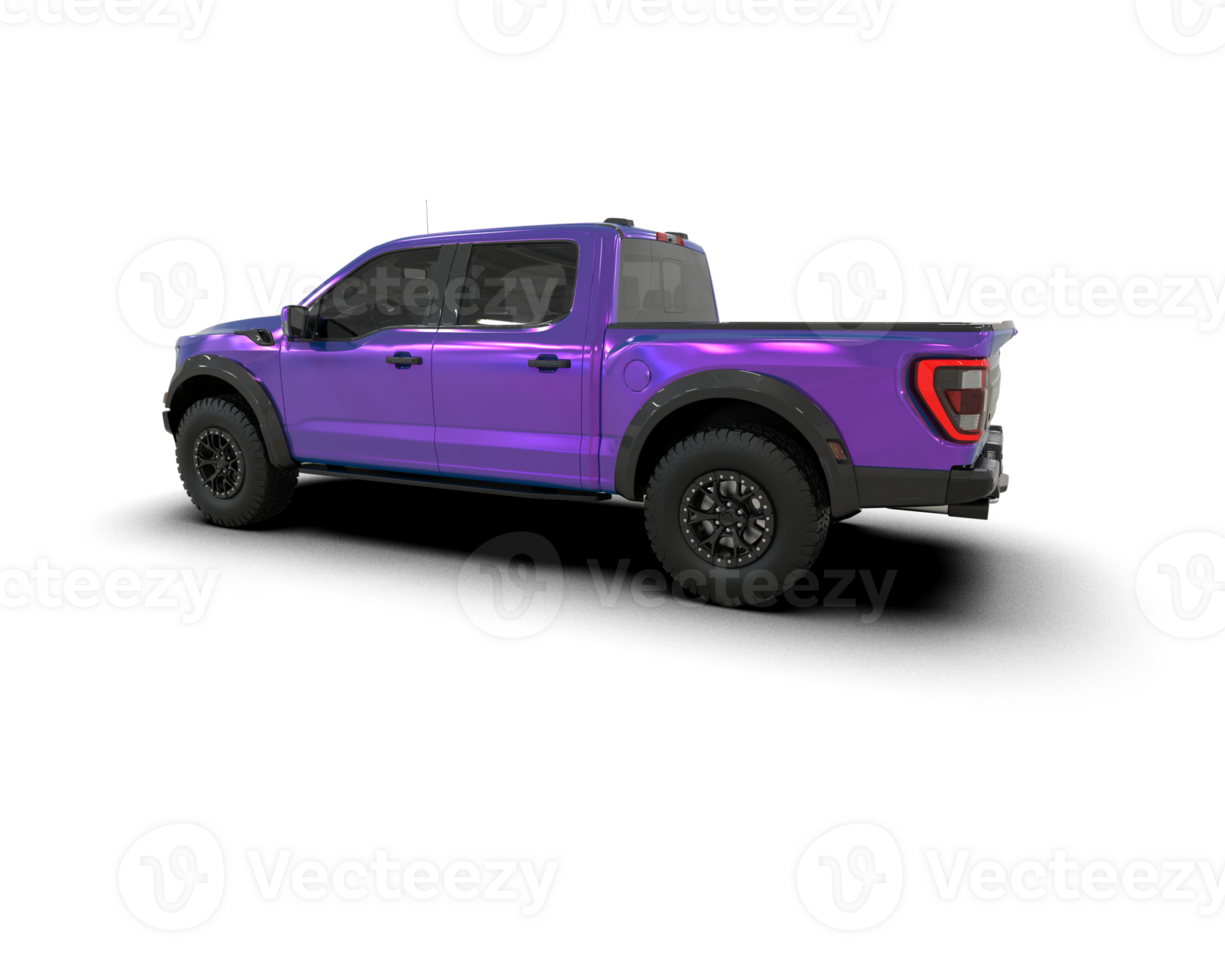 Pickup truck isolated on background. 3d rendering - illustration png