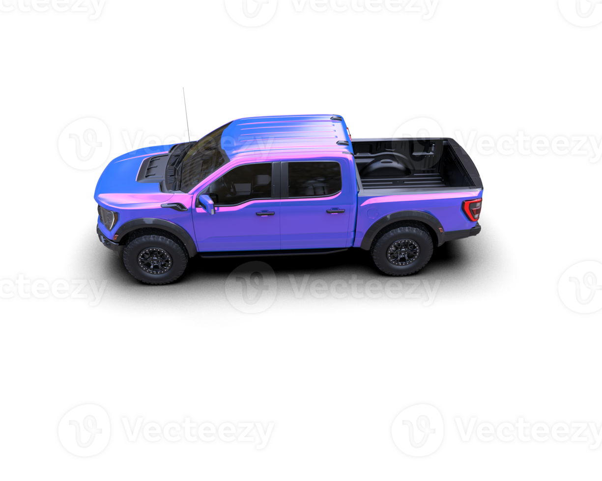 Pickup truck isolated on background. 3d rendering - illustration png