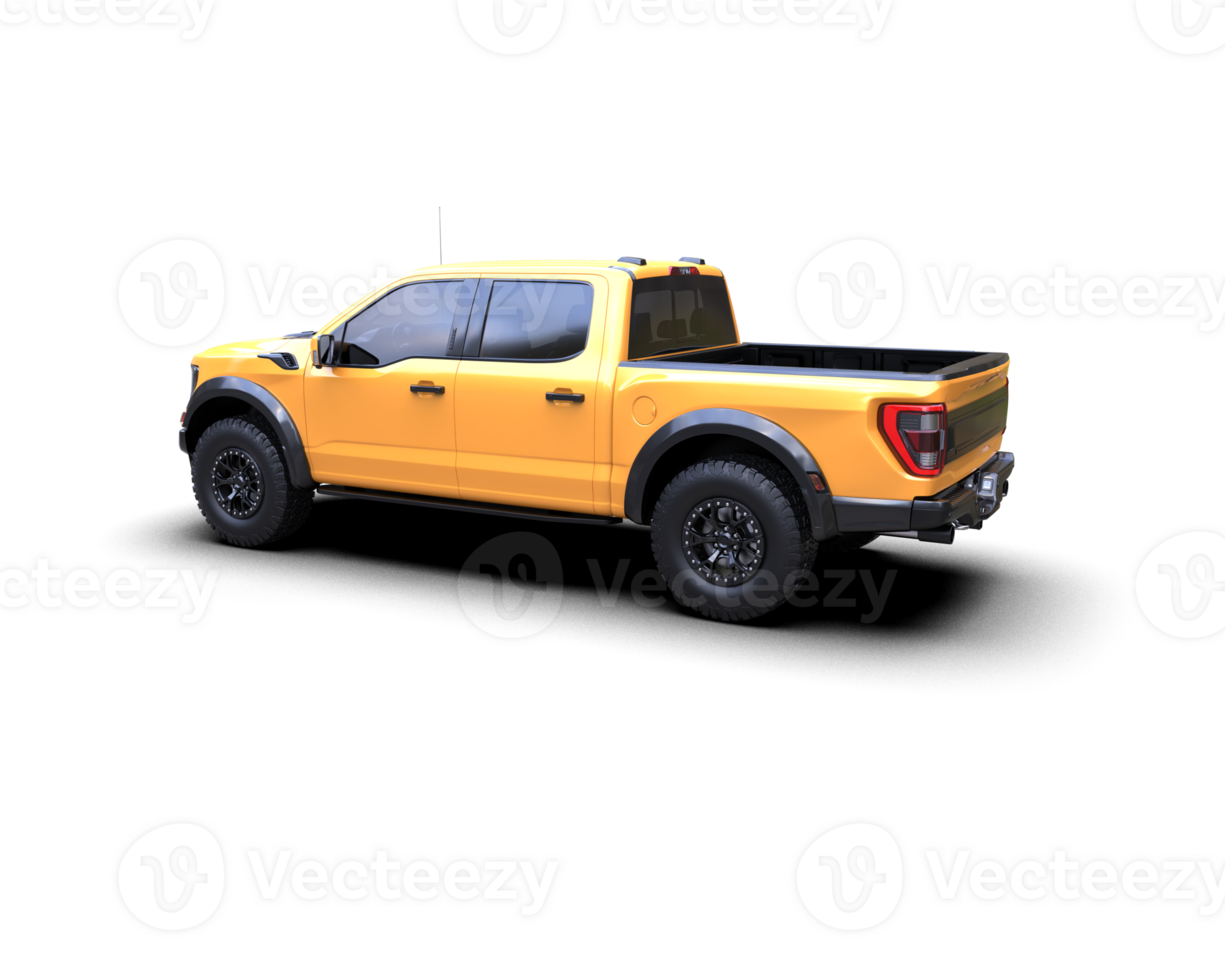Pickup truck isolated on background. 3d rendering - illustration png
