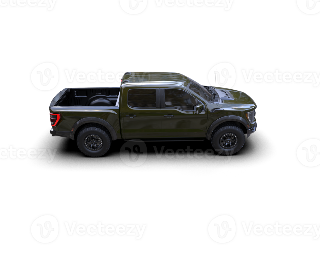 Pickup truck isolated on background. 3d rendering - illustration png