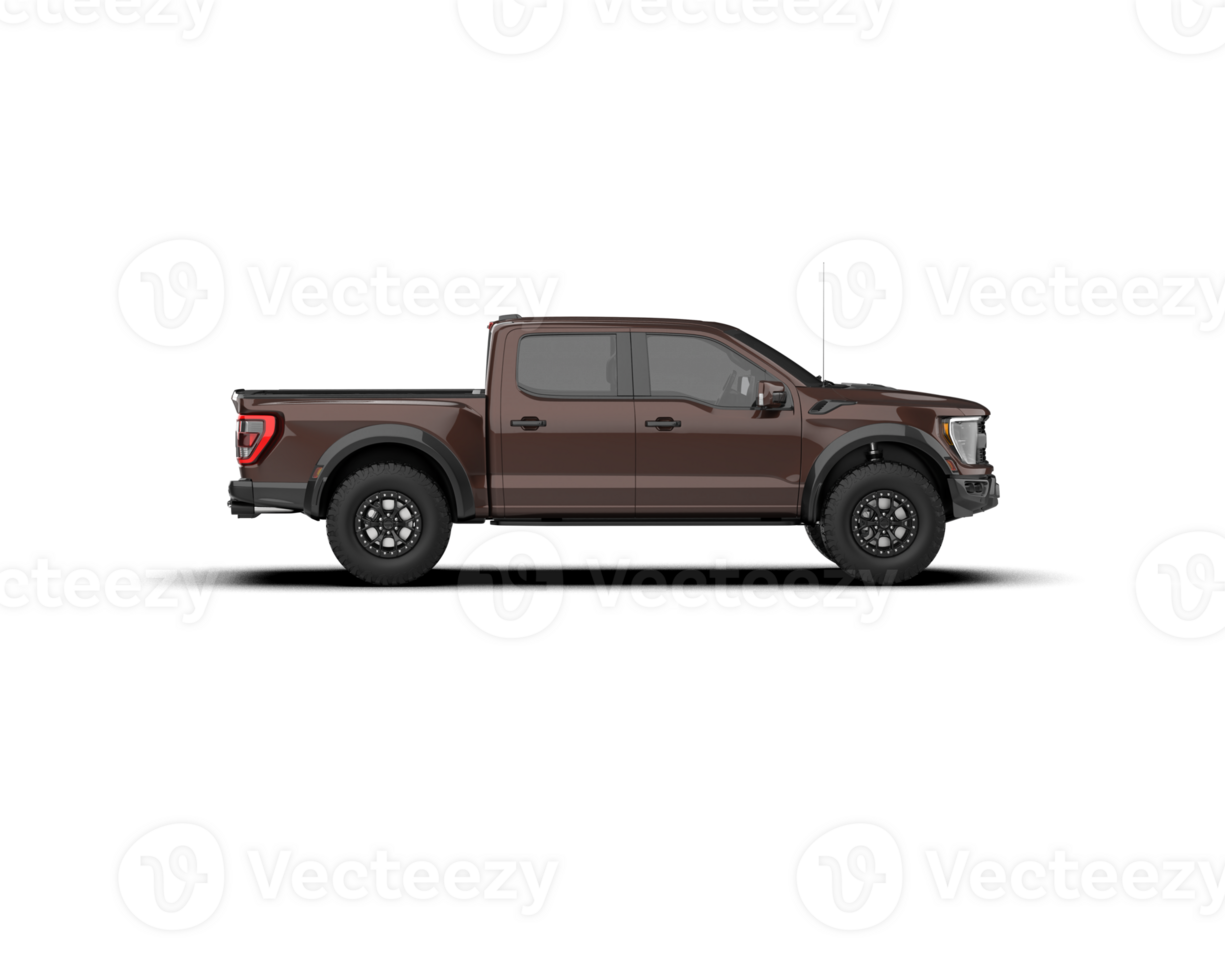 Pickup truck isolated on background. 3d rendering - illustration png