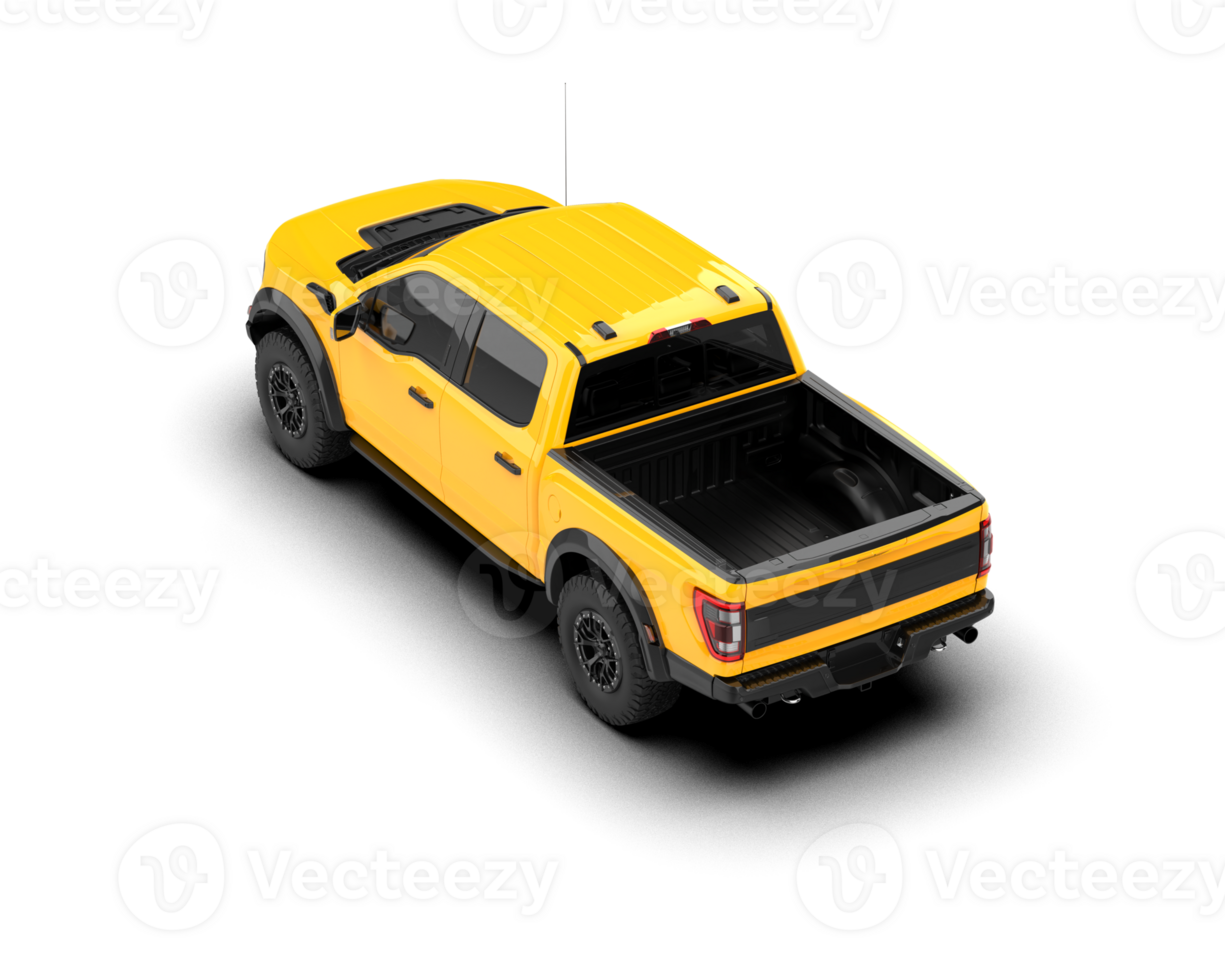 Pickup truck isolated on background. 3d rendering - illustration png