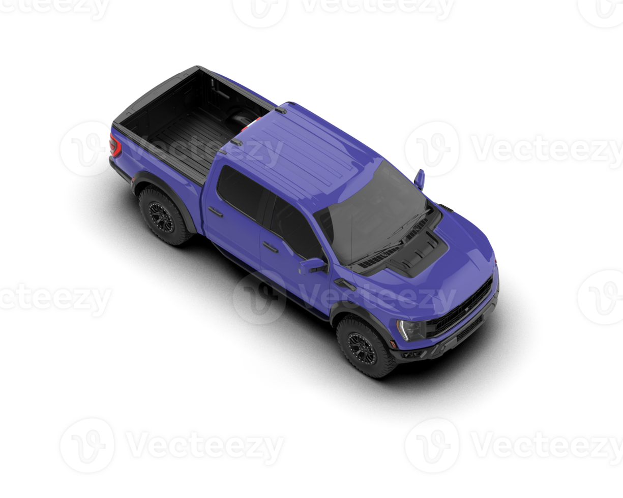 Pickup truck isolated on background. 3d rendering - illustration png