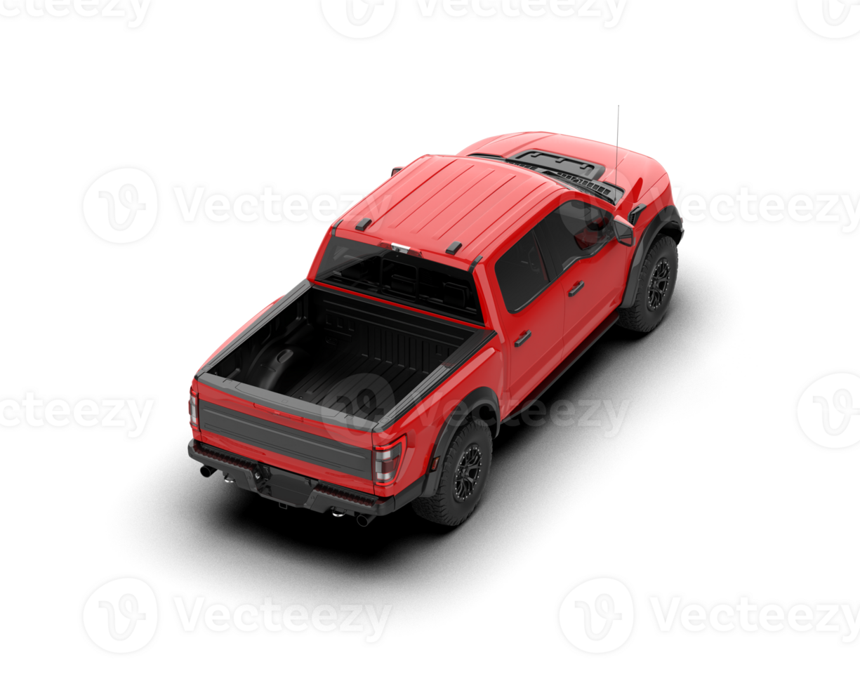 Pickup truck isolated on background. 3d rendering - illustration png