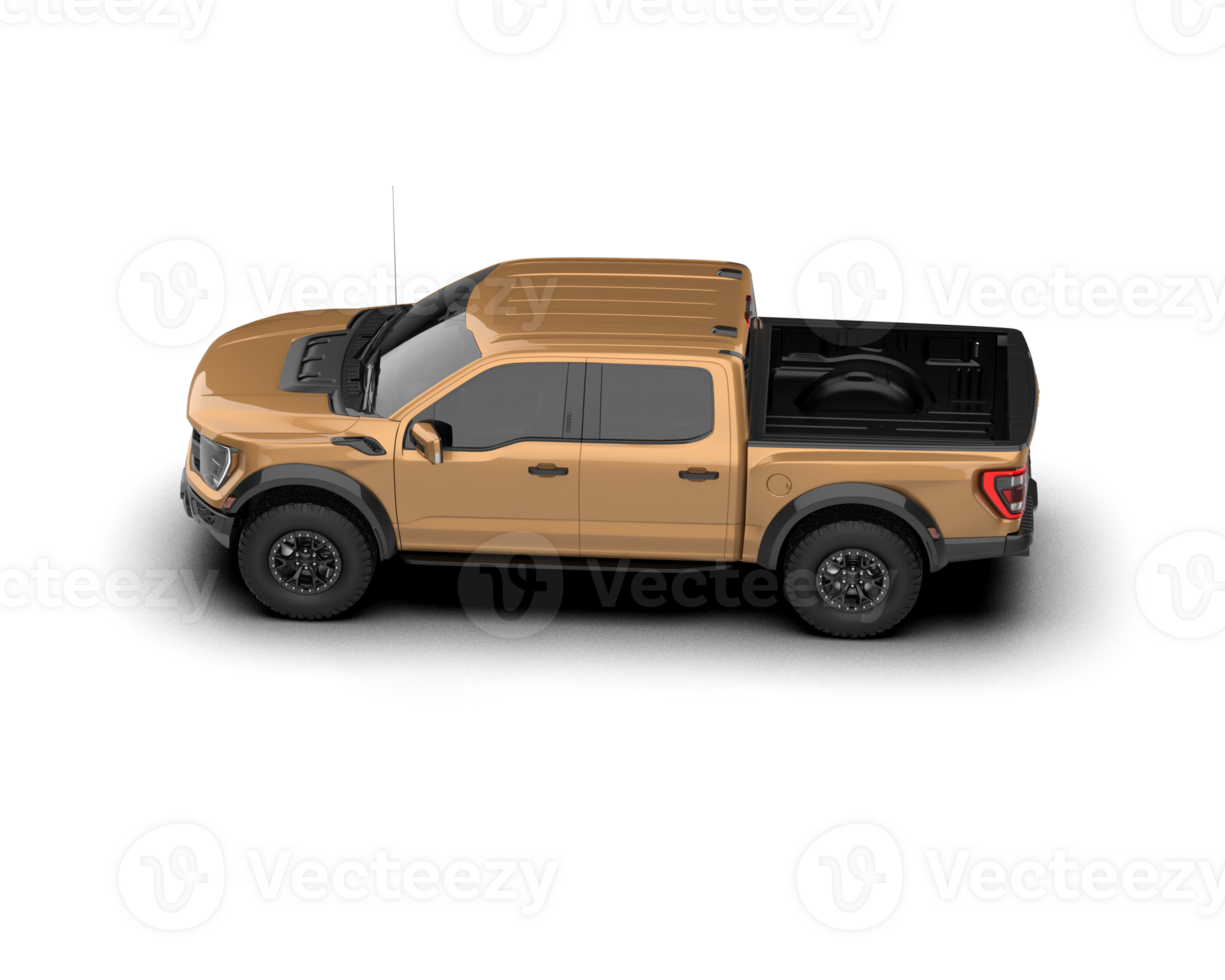 Pickup truck isolated on background. 3d rendering - illustration png