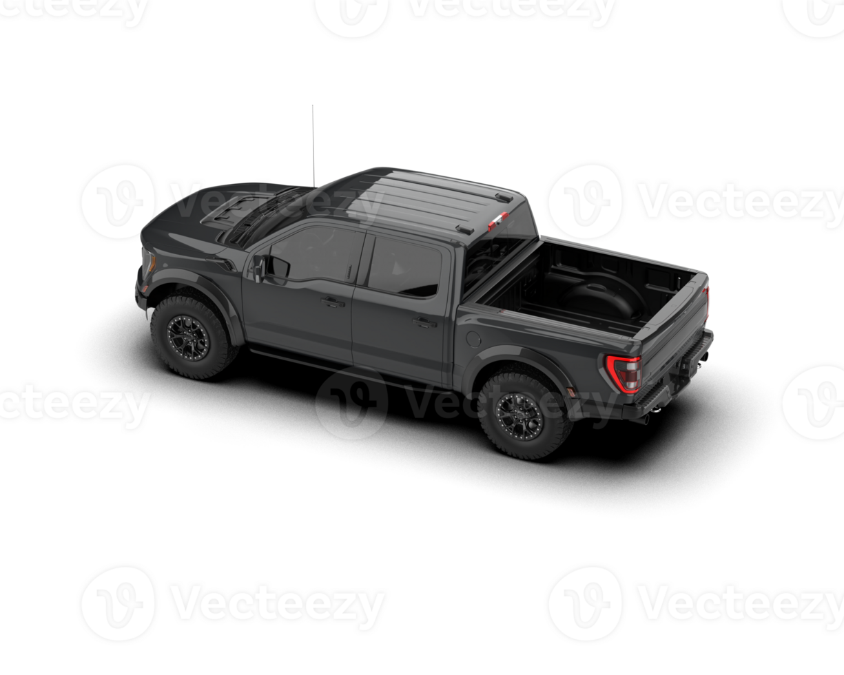 Pickup truck isolated on background. 3d rendering - illustration png