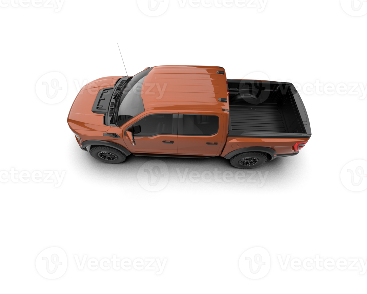 Pickup truck isolated on background. 3d rendering - illustration png