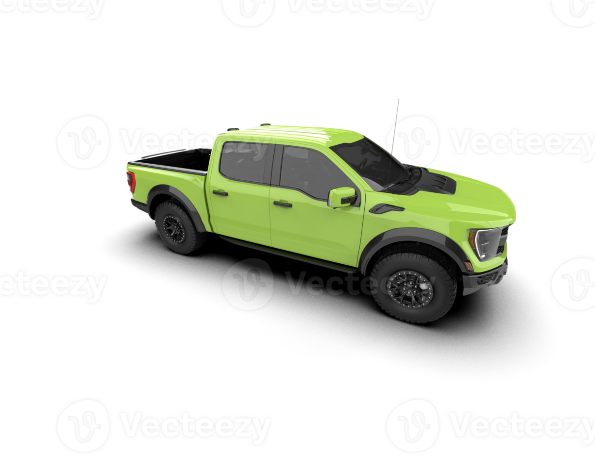 Pickup truck isolated on background. 3d rendering - illustration png
