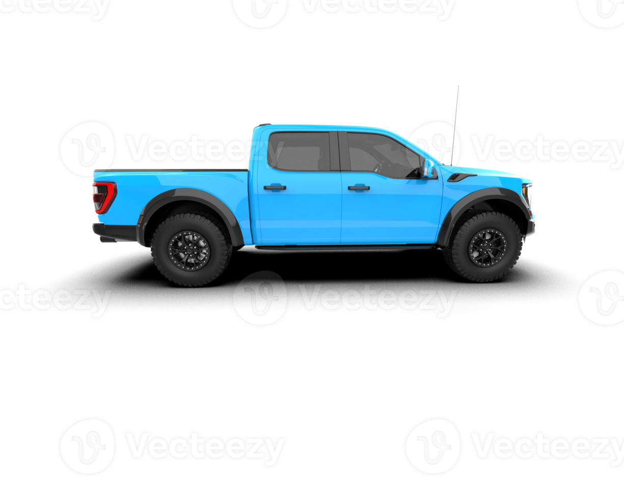 Pickup truck isolated on background. 3d rendering - illustration png