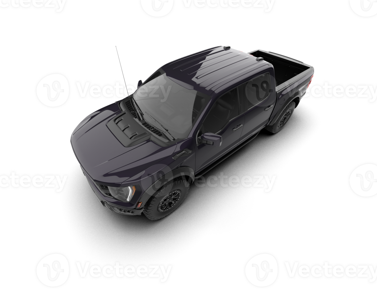 Pickup truck isolated on background. 3d rendering - illustration png