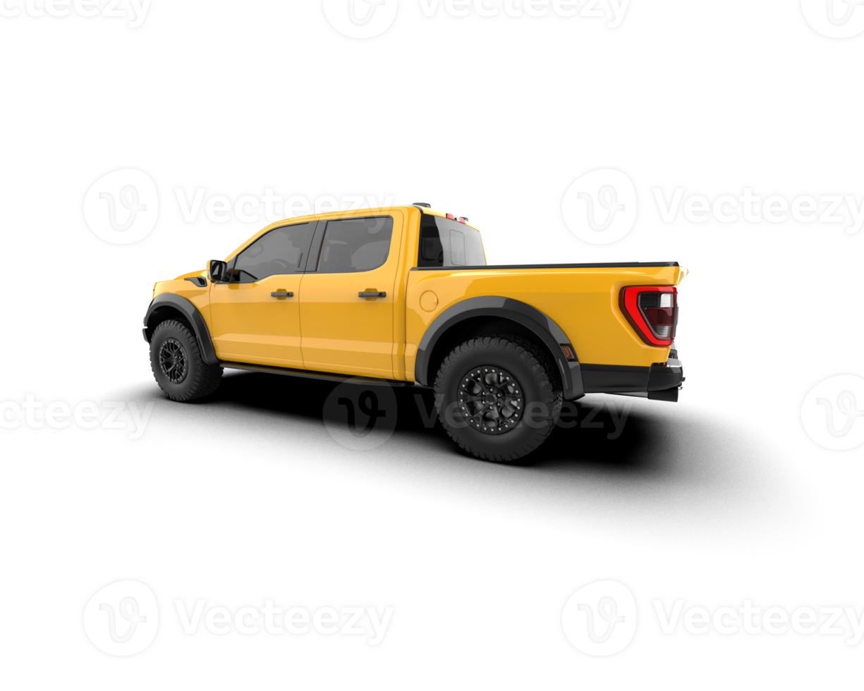Pickup truck isolated on background. 3d rendering - illustration png