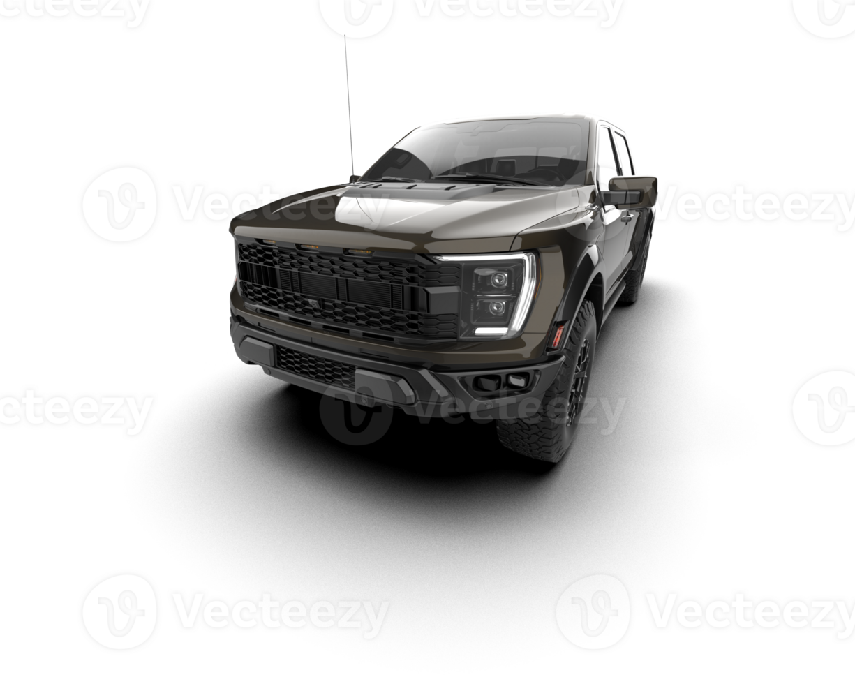 Pickup truck isolated on background. 3d rendering - illustration png