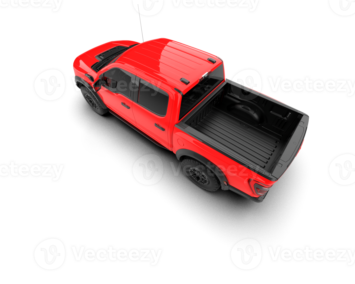 Pickup truck isolated on background. 3d rendering - illustration png