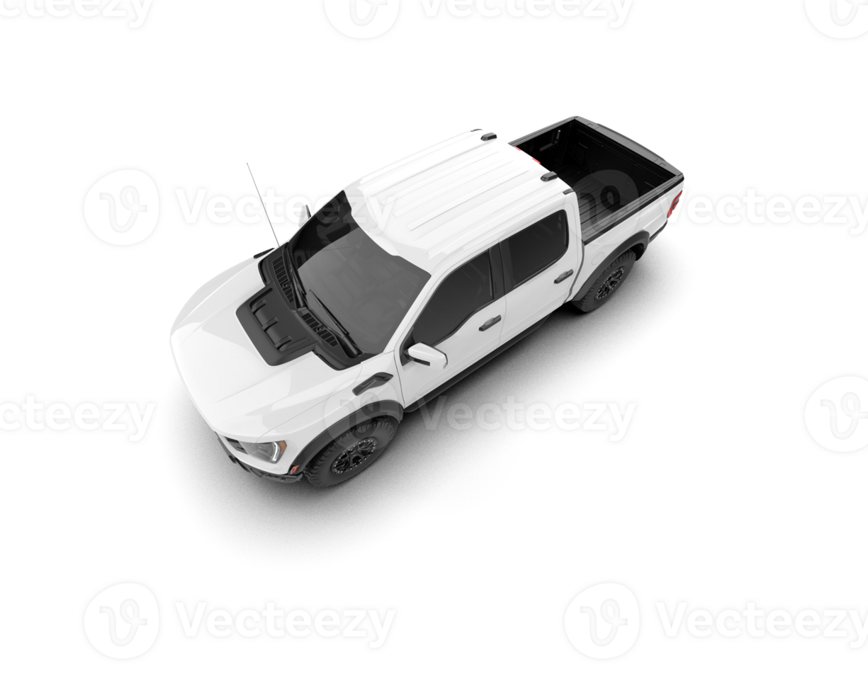 Pickup truck isolated on background. 3d rendering - illustration png