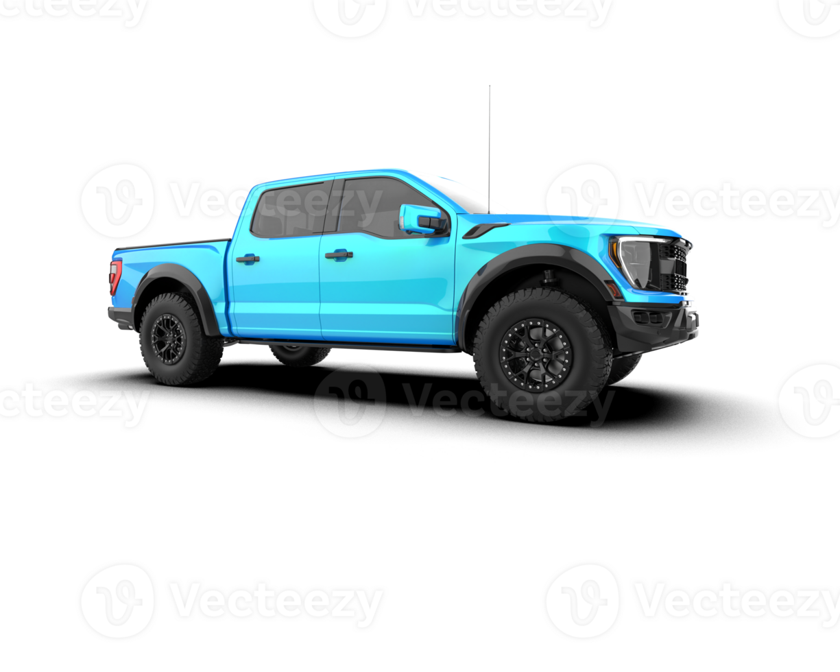 Pickup truck isolated on background. 3d rendering - illustration png