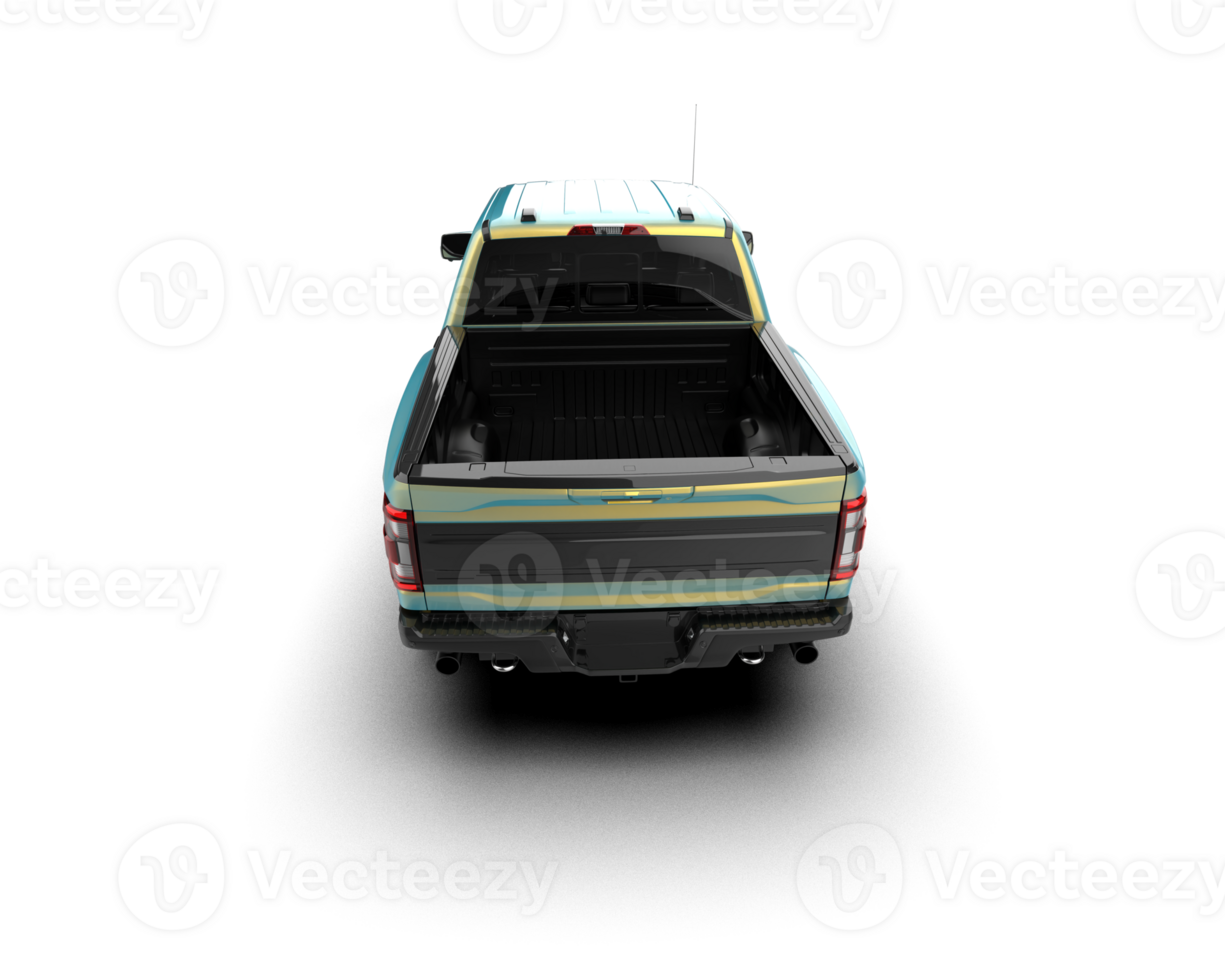 Pickup truck isolated on background. 3d rendering - illustration png