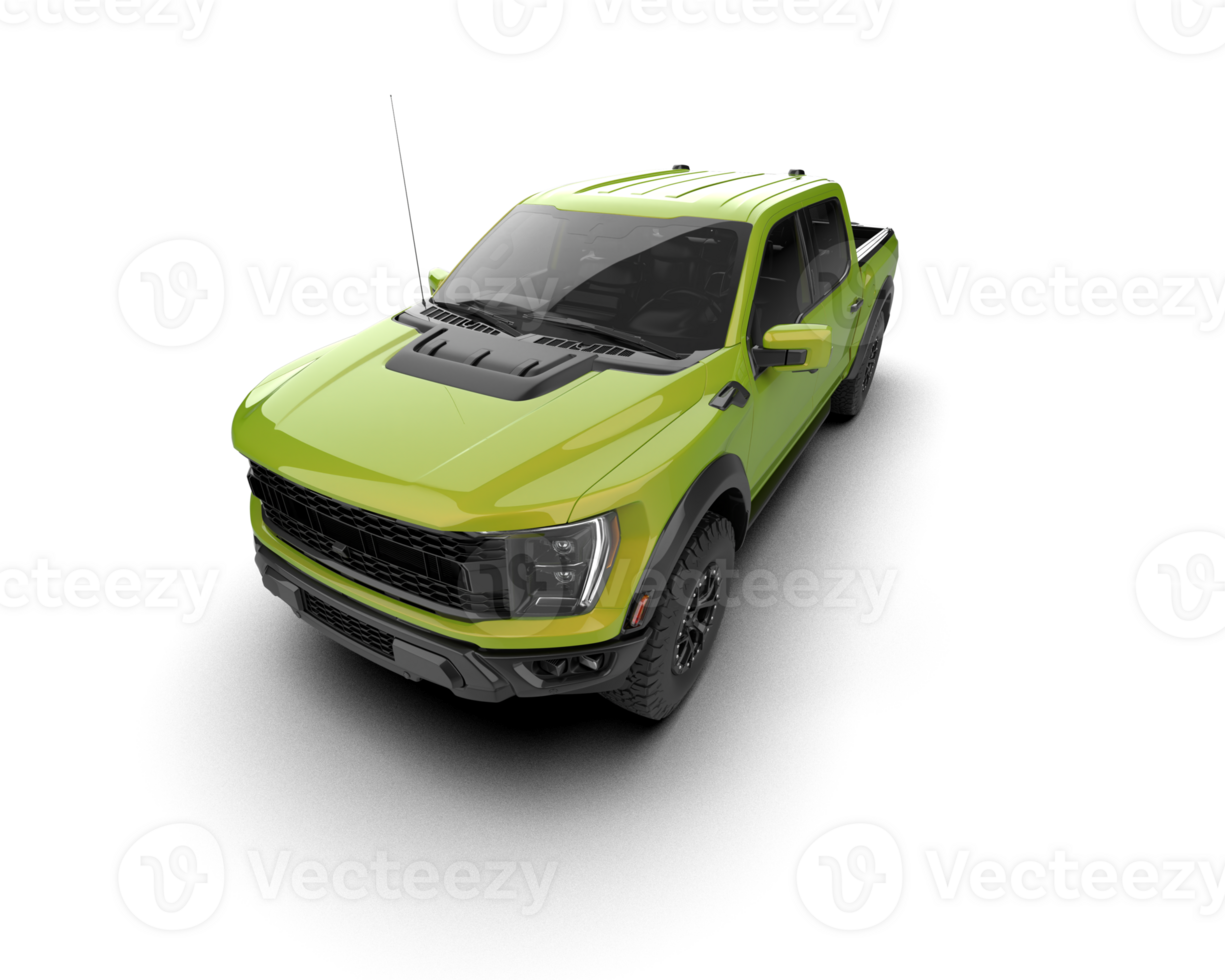 Pickup truck isolated on background. 3d rendering - illustration png