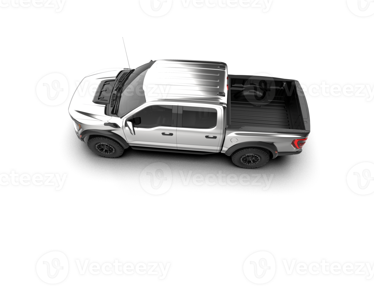 Pickup truck isolated on background. 3d rendering - illustration png