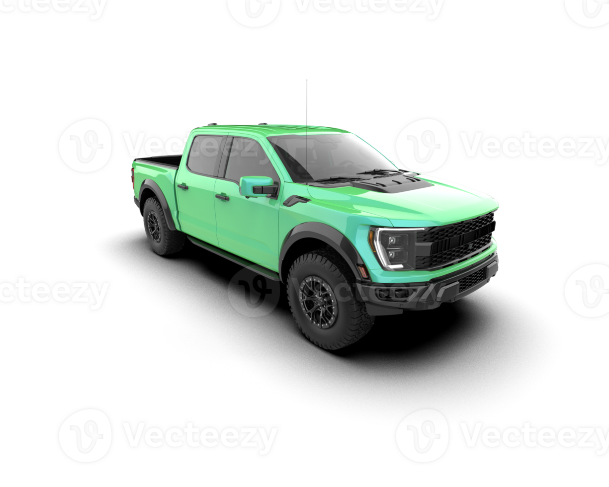 Pickup truck isolated on background. 3d rendering - illustration png