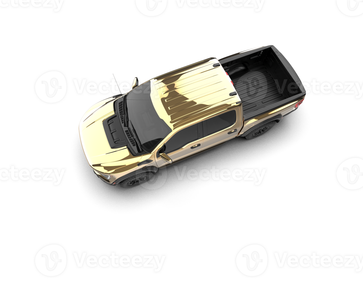 Pickup truck isolated on background. 3d rendering - illustration png