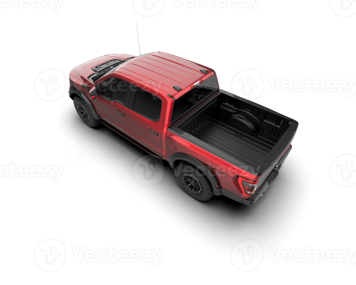 Pickup truck isolated on background. 3d rendering - illustration png