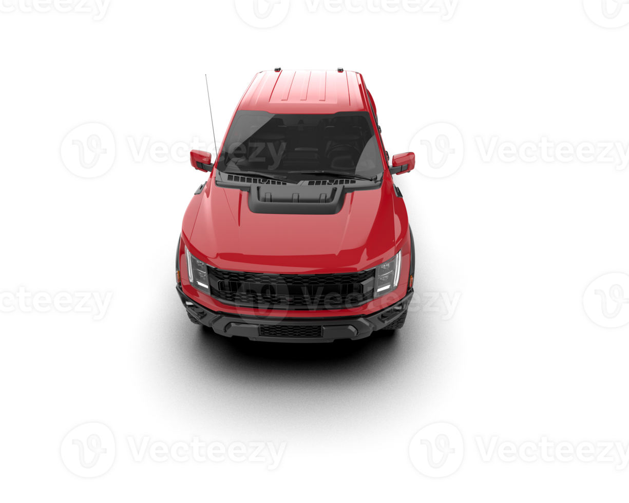 Pickup truck isolated on background. 3d rendering - illustration png