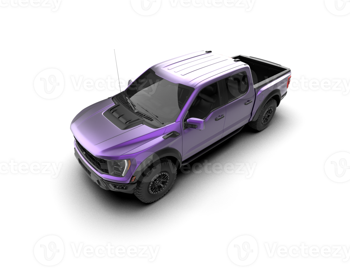 Pickup truck isolated on background. 3d rendering - illustration png