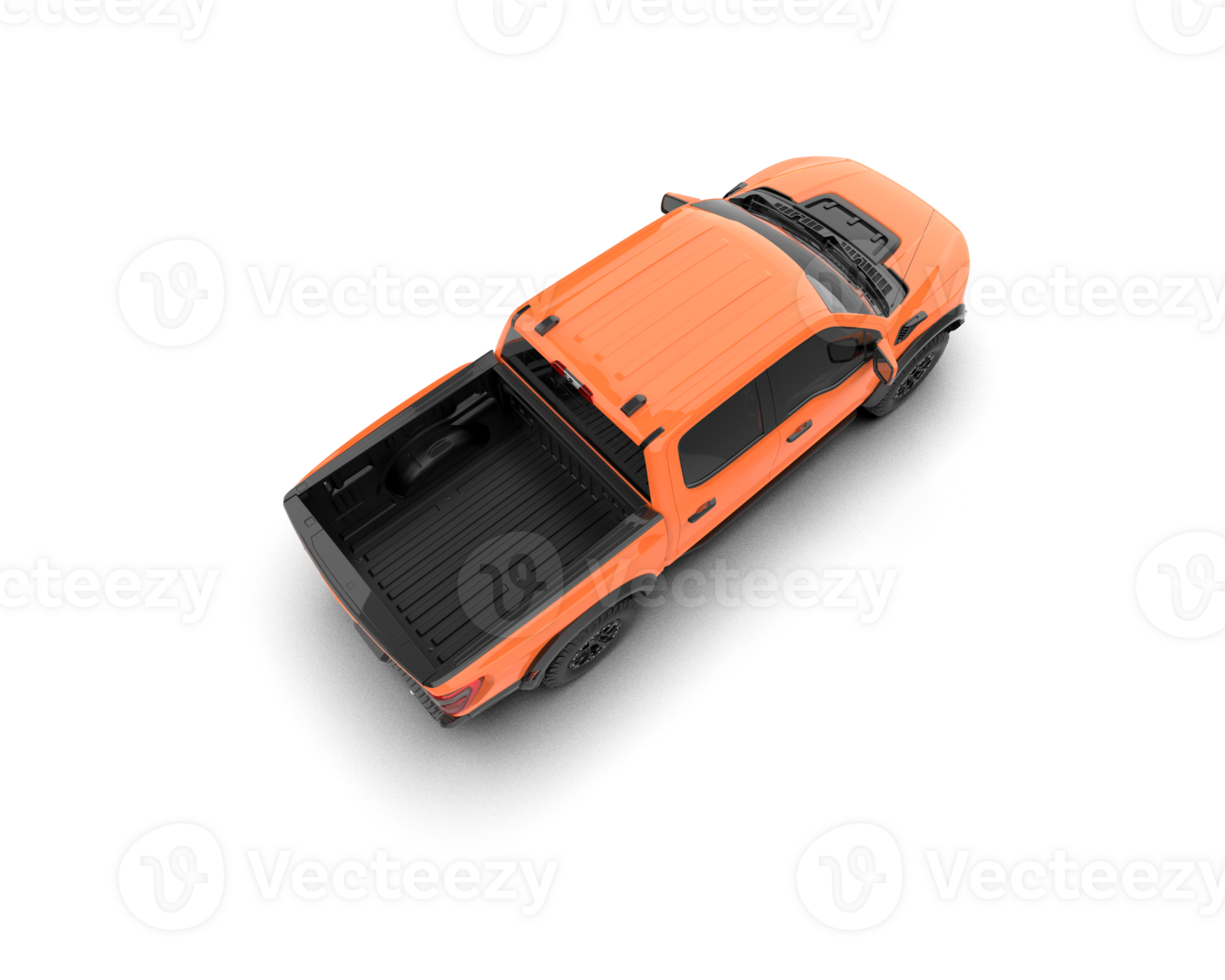 Pickup truck isolated on background. 3d rendering - illustration png
