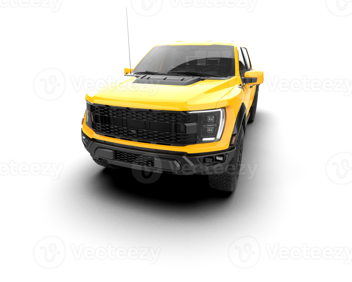 Pickup truck isolated on background. 3d rendering - illustration png