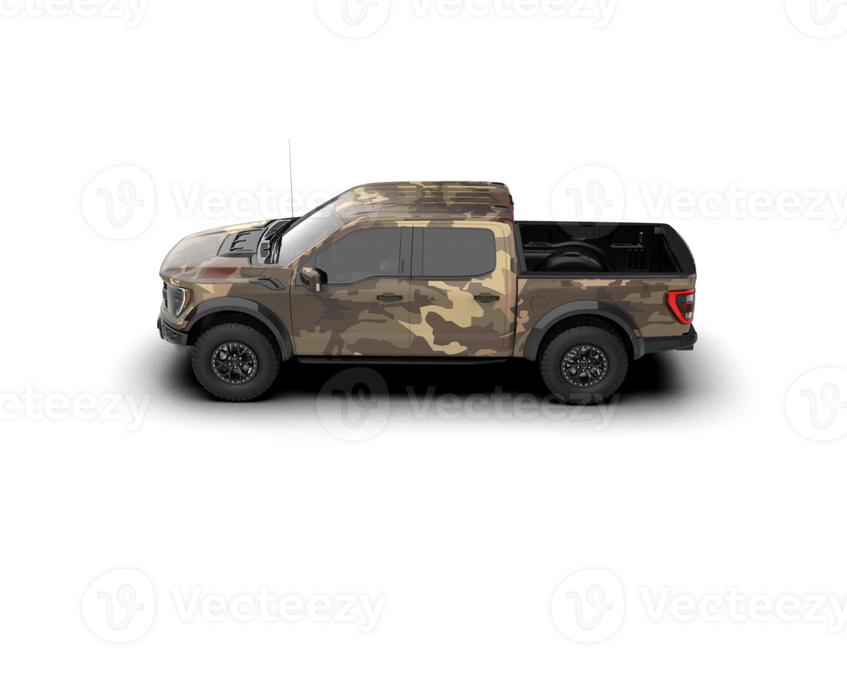 Pickup truck isolated on background. 3d rendering - illustration png