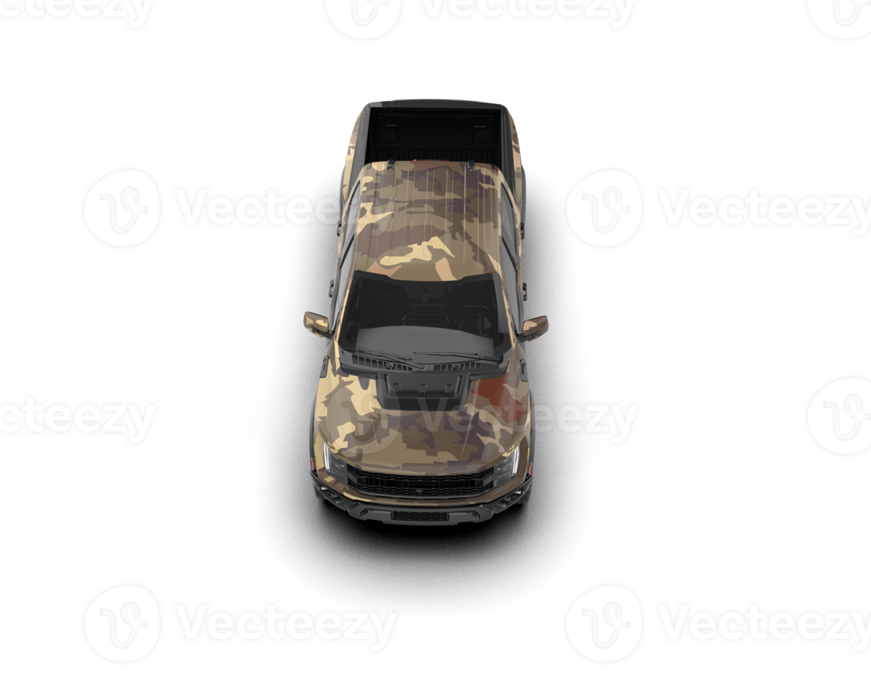Pickup truck isolated on background. 3d rendering - illustration png