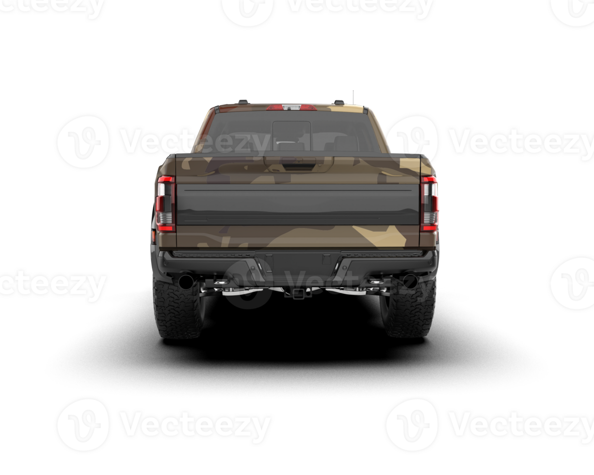 Pickup truck isolated on background. 3d rendering - illustration png