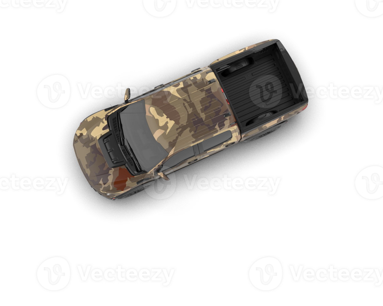 Pickup truck isolated on background. 3d rendering - illustration png