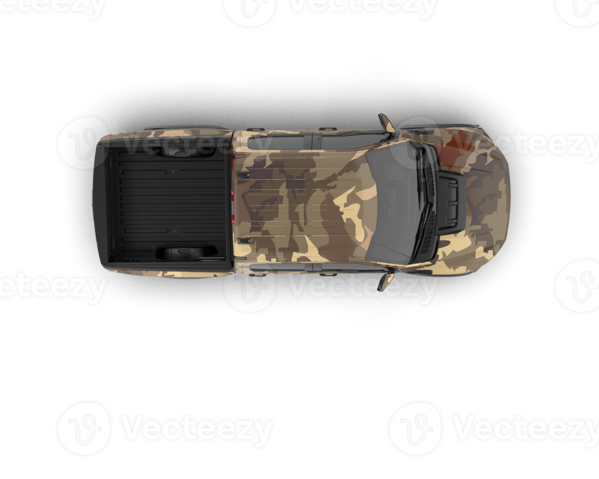 Pickup truck isolated on background. 3d rendering - illustration png