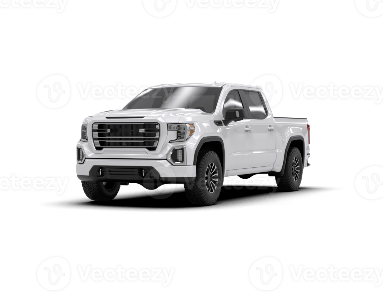 Pickup truck isolated on background. 3d rendering - illustration png