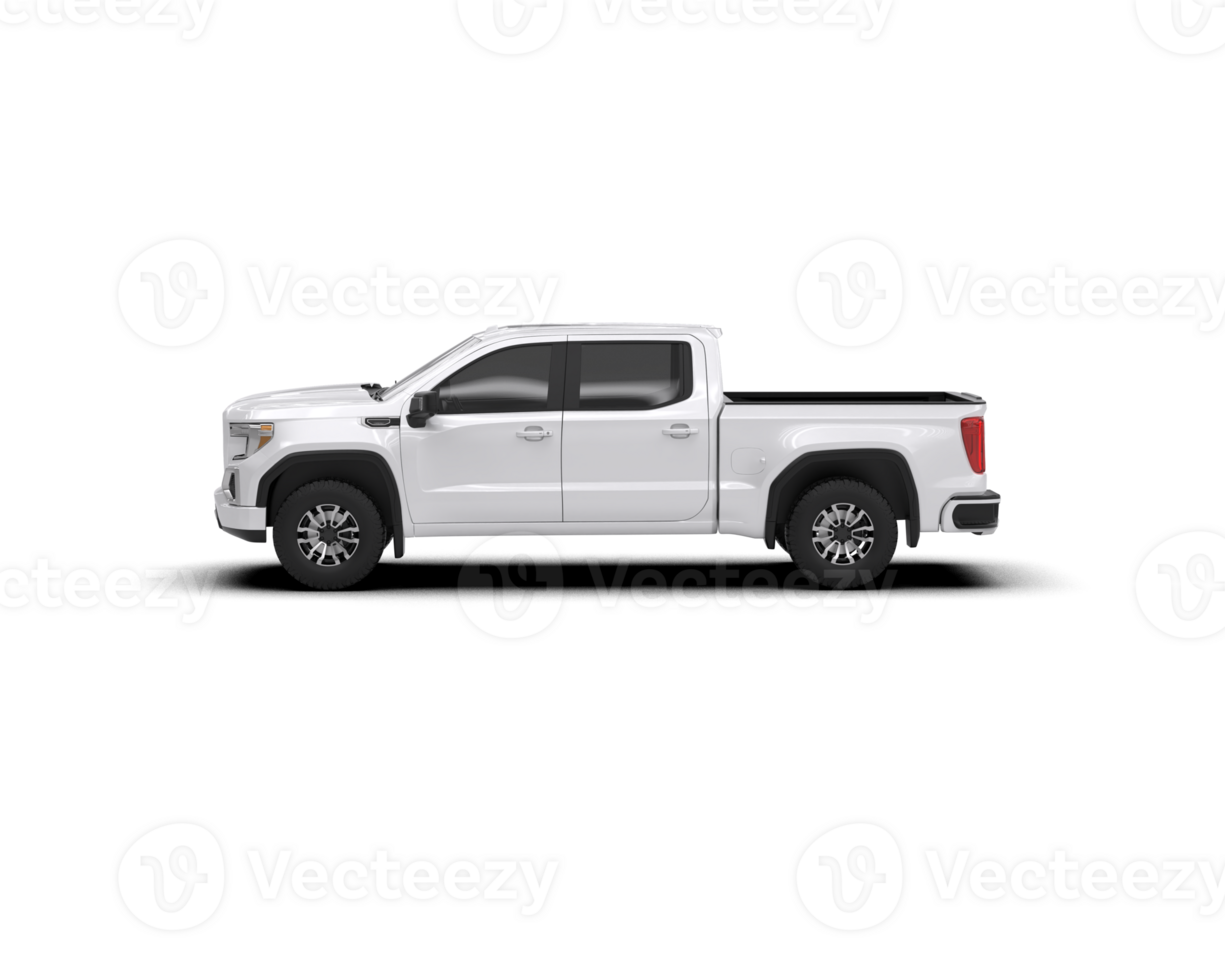 Pickup truck isolated on background. 3d rendering - illustration png