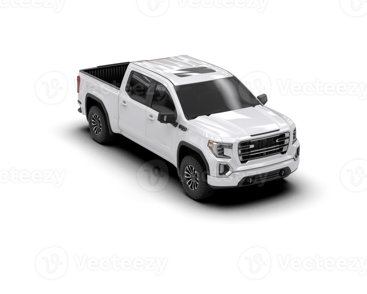 Pickup truck isolated on background. 3d rendering - illustration png