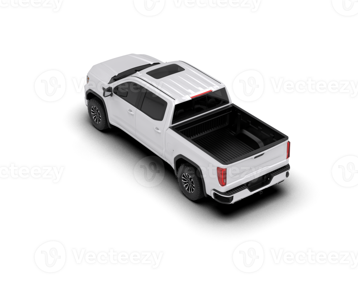 Pickup truck isolated on background. 3d rendering - illustration png