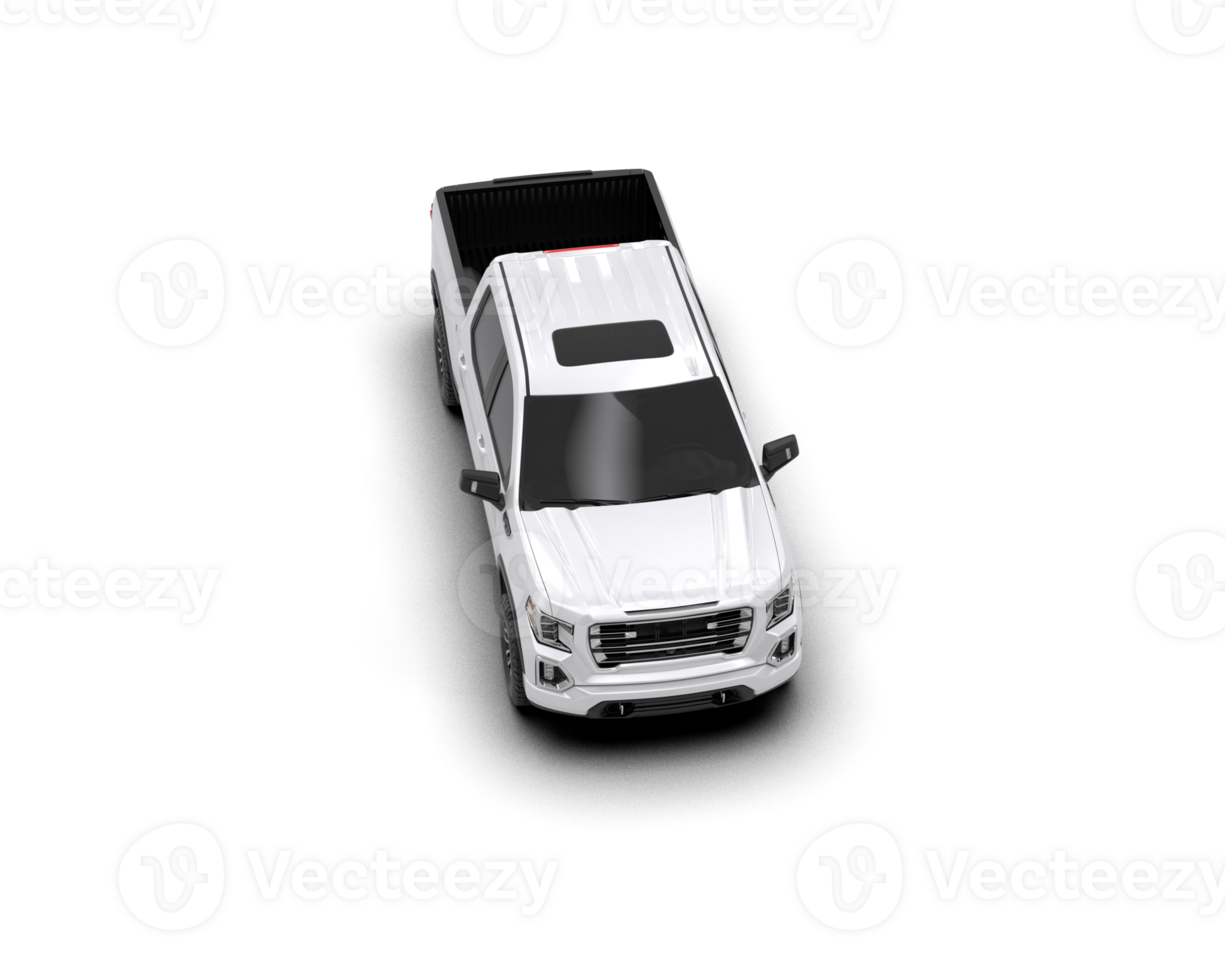 Pickup truck isolated on background. 3d rendering - illustration png