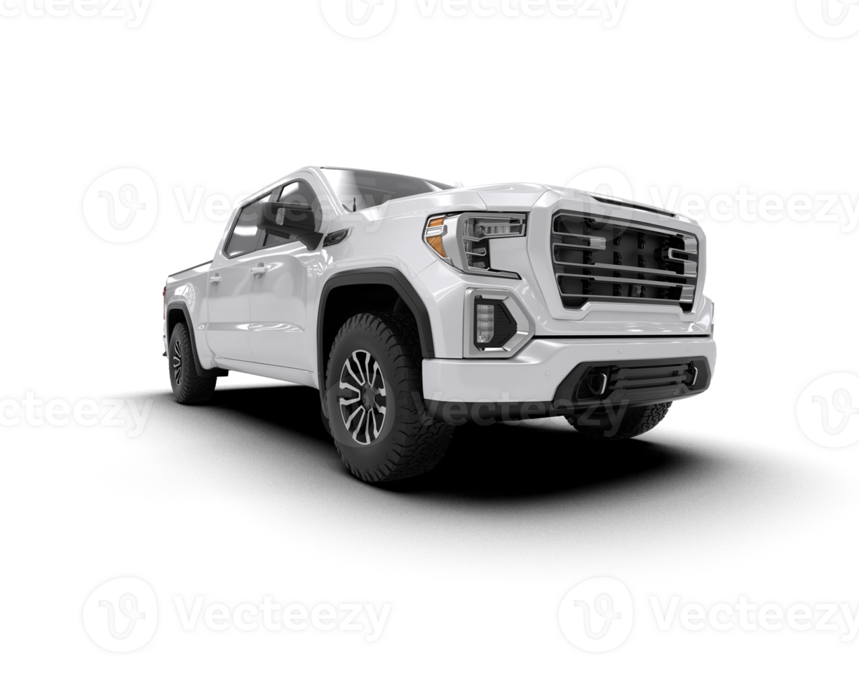 Pickup truck isolated on background. 3d rendering - illustration png